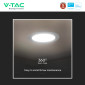 Immagine 11 - V-Tac Pro VT-61024 Mini Pannello LED Rotondo 24W SMD Chip Samsung da Incasso con Driver - 78671 / 78681 / 78691