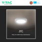 Immagine 11 - V-Tac Pro VT-60024 Mini Pannello LED Rotondo 24W SMD Chip Samsung a Superficie con Driver - SKU 78791 / 78801 / 78811