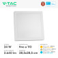 Immagine 5 - V-Tac Pro VT-60024 Mini Pannello LED Quadrato 24W SMD Chip Samsung a Superficie con Driver - SKU 105141 / 230231 / 105161