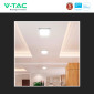 Immagine 7 - V-Tac Pro VT-60024 Mini Pannello LED Quadrato 24W SMD Chip Samsung a Superficie con Driver - SKU 105141 / 230231 / 105161