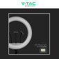 Immagine 8 - V-Tac VT-45055 Lampada ad Anello Ring Light LED Rotonda 55W SMD CCT Changing Color 3in1 Dimmerabile - SKU 23047