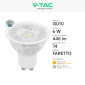 Immagine 4 - V-Tac VT-247D Lampadina LED GU10 6W Faretto PAR16 SMD Dimmerabile - SKU 211981 / 211991