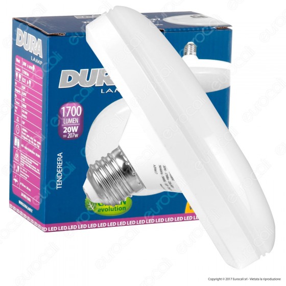Duralamp Tenderera Lampadina LED E27 20W Ufo - mod. TN20BW / TN20BN / Duralamp Tenderera Lampadina LED E27 20W Ufo - mod. TN20BW / TN20BN /