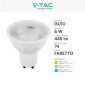 Immagine 5 - V-Tac VT-227 Lampadina LED GU10 6W Faretto PAR16 SMD - SKU 211891 / 211901 / 211911