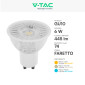 Immagine 5 - V-Tac VT-247 Lampadina LED GU10 6W Faretto PAR16 SMD - SKU 211921 / 211931 / 211941