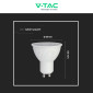 Immagine 8 - V-Tac VT-247 Lampadina LED GU10 6W Faretto PAR16 SMD - SKU 211921 / 211931 / 211941