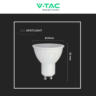V-Tac VT-247 Lampadina LED GU10 6W Faretto PAR16 SMD