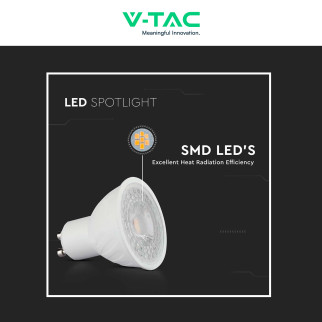 V-Tac VT-247 Lampadina LED GU10 6W Faretto PAR16 SMD