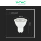Immagine 7 - V-Tac VT-292 Lampadina LED GU10 7,5W Faretto PAR16 SMD - SKU 218721 / 218731