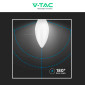 Immagine 10 - V-Tac VT-268 Lampadina LED E14 6,5W Candela C37 SMD - SKU 211111 / 211121 / 211131