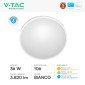 Immagine 5 - V-Tac Pro VT-8630 Plafoniera LED Rotonda 36W SMD Chip Samsung IP44 Colore Bianco - SKU 76211-24 / 76221-24 / 76231-24