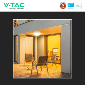 V-Tac Pro VT-8630 Plafoniera LED Rotonda 36W SMD Chip Samsung IP44