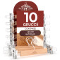 Immagine 1 - RealGruccia Grucce in Legno Naturale con Pinze Regolabili Salvaspazio Gancio Girevole 360° 13x33cm - Confezione da 10 Grucce