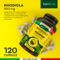 Immagine 2 - RadiciVitalia Rhodiola Rosea Forte 500mg Integratore Buon Umore e Benessere Emotivo Made in Italy - Barattolo da 120 Capsule