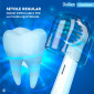 Immagine 4 - CliniCaps CoreClean Testine Spazzolino Elettrico Setole Regular Compatibili Oral-B Doppia Protezione - Confezione da 4 Testine