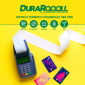 Immagine 2 - DuraRoooll Rotoli Carta Termica POS 16m Compatibili con Nexi SumUp Pax Axerve e Ingenico Ø38x57mm - Confezione da 10 Rotoli