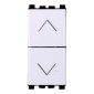 Immagine 1 - ETTROIT VENUS PULSANTE DOPPIO INTERBLOCCO SALISCENDI BIANCO - Mod. VA1204B - Compatibile con VIMAR ARKÉ