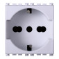ETTROIT VENUS PRESA SCHUKO 2P+T 16A BIANCO - Mod. VA2102B - Compatibile con VIMAR ARKÉ