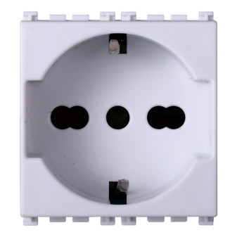 PRESA SCHUKO 2P+T 16A BIANCO - modello VA2102B
