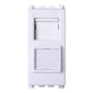 Immagine 1 - ETTROIT VENUS CONNETTORE RJ45 CAT6 BIANCO - Mod. VA2356B - Compatibile con VIMAR ARKÉ