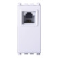 ETTROIT VENUS CONNETTORE RJ11 TELEFONO BIANCO - Mod. VA2354B - Compatibile con VIMAR ARKÉ