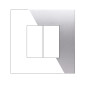 Immagine 1 - ETTROIT VENUS PLACCA PLASTICA 2P SILVER - Mod. VA83206 - Compatibile con VIMAR ARKÉ