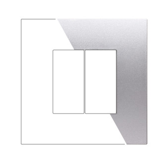PLACCA PLASTICA 2P SILVER - modello VA83206