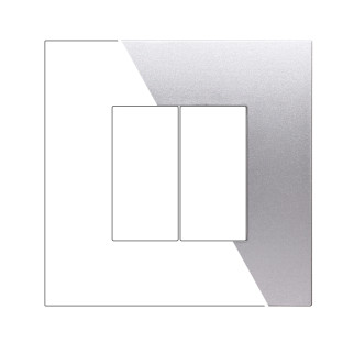 PLACCA PLASTICA 2P SILVER - modello VA83206
