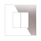 Immagine 1 - ETTROIT VENUS PLACCA PLASTICA 2P TITANIO - Mod. VA83208 - Compatibile con VIMAR ARKÉ