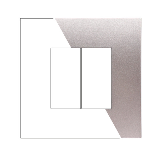 PLACCA PLASTICA 2P TITANIO - modello VA83208 PLACCA PLASTICA 2P TITANIO - modello VA83208