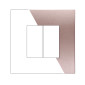 Immagine 1 - ETTROIT VENUS PLACCA PLASTICA 2P BRONZO - Mod. VA83210 - Compatibile con VIMAR ARKÉ