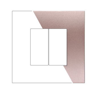 PLACCA PLASTICA 2P BRONZO - modello VA83210
