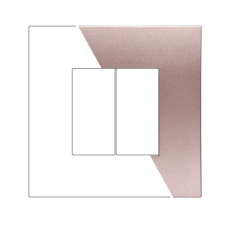 PLACCA PLASTICA 2P BRONZO - modello VA83210
