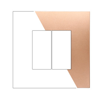 PLACCA PLASTICA 2P ORO - modello VA83211