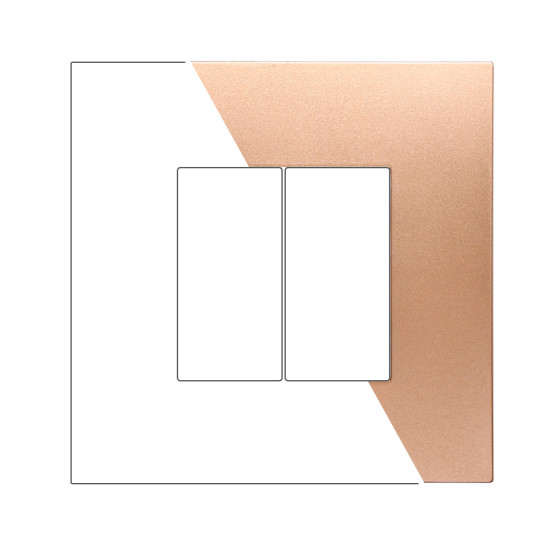 PLACCA PLASTICA 2P ORO - modello VA83211 PLACCA PLASTICA 2P ORO - modello VA83211