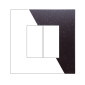 Immagine 1 - ETTROIT VENUS PLACCA PLASTICA 2P NERO BRILLANTE - Mod. VA83224 - Compatibile con VIMAR ARKÉ