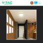 Immagine 4 - V-Tac Pro VT-8618 Plafoniera LED Quadrata 18W SMD Chip Samsung IP44 Colore Nero - SKU 76441-24