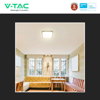 V-Tac Pro VT-8618 Plafoniera LED Quadrata 18W