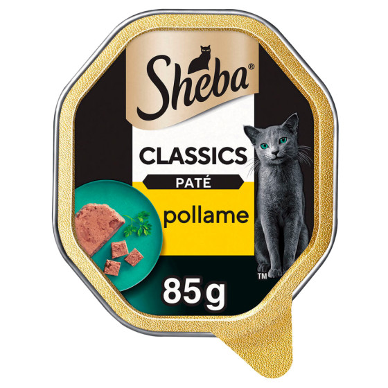 Sheba Classics Paté con Pollame Cibo per Gatti 22x 85g Sheba Classics Paté con Pollame Cibo per Gatti 22x 85g