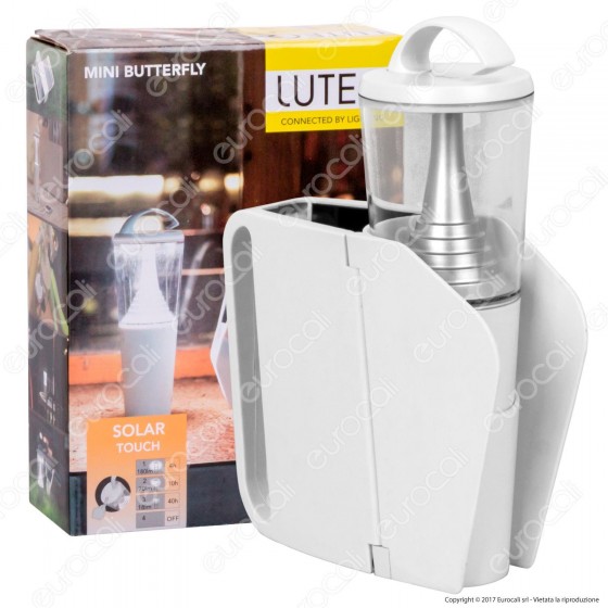 Lutec Lampada LED da Tavolo Portatile Mini Butterfly 1,6W con Lutec Lampada LED da Tavolo Portatile Mini Butterfly 1,6W con