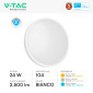 Immagine 5 - V-Tac Pro VT-8624 Plafoniera LED Rotonda 24W SMD Chip Samsung IP44 Colore Bianco - SKU 76181-24 / 76191-24 / 76201-24