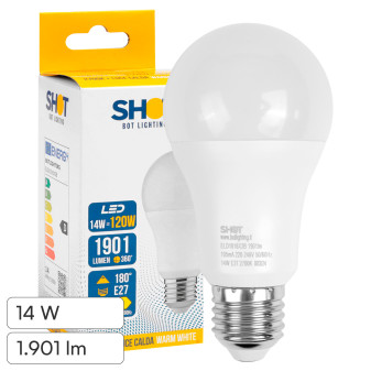 Bot Lighting Lampadina LED E27 14W Goccia A60 SMD