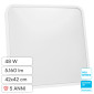 Immagine 1 - V-Tac Pro VT-8630 Plafoniera LED Quadrata 48W Chip Samsung IP44 Colore Bianco - SKU 76301-24 / 76311-24 / 76321-24