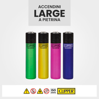 Clipper Large Accendino a Pietrina Crystal 9 48 Accendini