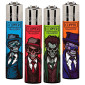 Immagine 1 - Clipper Large Accendino a Pietrina Grande Ricaricabile con Fantasia Zombie Gangsters - Serie da 4 Accendini