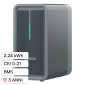 Immagine 1 - Marstek Batteria BMS LiFePO4 44,8V 50Ah 2,24kWh IP65 da Balcone Garanzia 3 Anni per Inverter Fotovoltaico CEI 0-21 - mod. BS2500