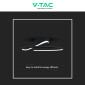 Immagine 7 - V-Tac VT-7763 Lampadario LED a Superficie 20W SMD Colore Nero - SKU 6926