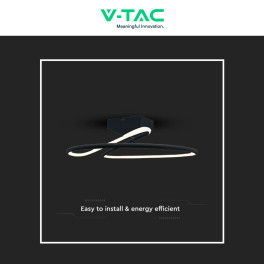 V-Tac VT-7763 Lampadario LED a Superficie 20W SMD Colore Nero