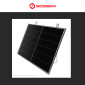 Immagine 8 - Sossen Supporto da Balcone per Pannello Solare Fino a 500W Colore Alluminio - mod. SBO2F