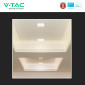 Immagine 8 - V-Tac Pro VT-61003 Mini Pannello LED Quadrato 3W SMD Chip Samsung a Incasso con Driver - SKU 104771 / 104781 / 104791